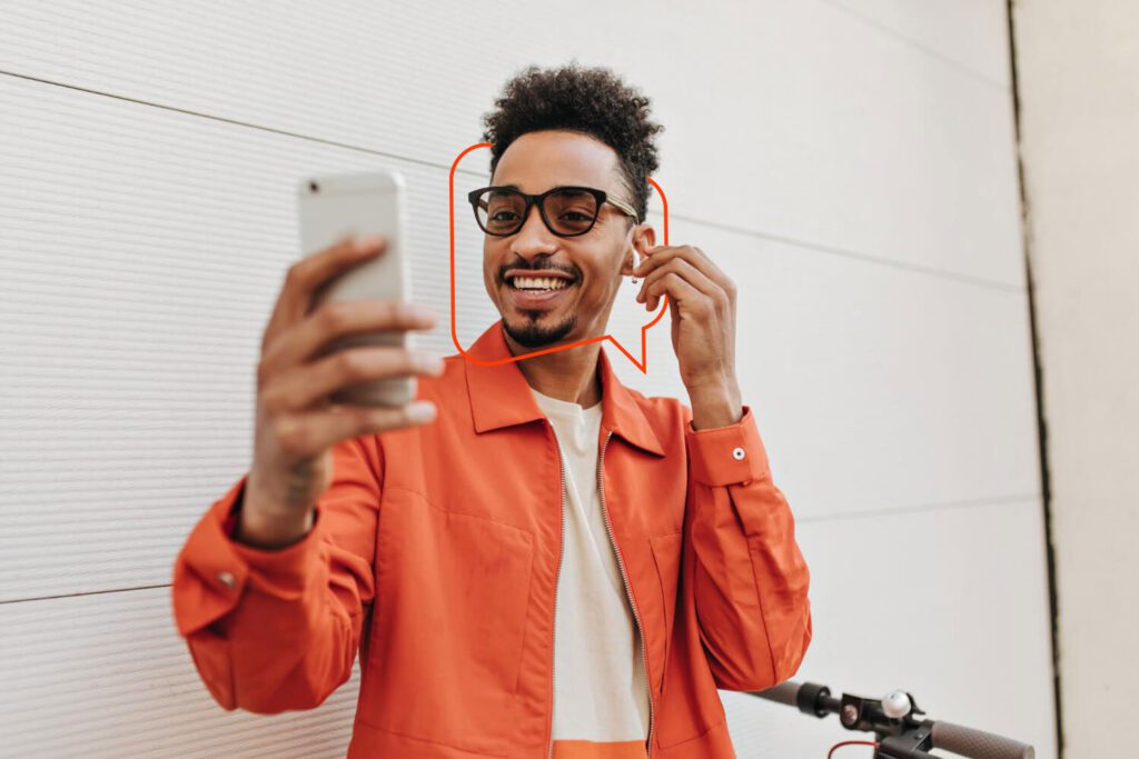 influencer produzindo um vídeo para as redes sociais