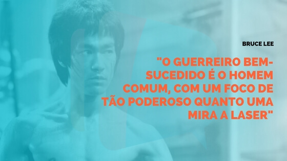 Frase do Bruce Lee sobre prospectar mais clientes
