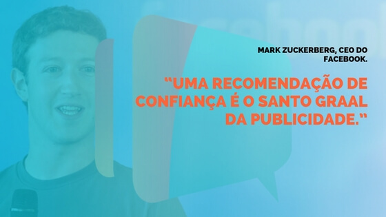Frase do Mark Zuckerberg sobre prospectar mais clientes