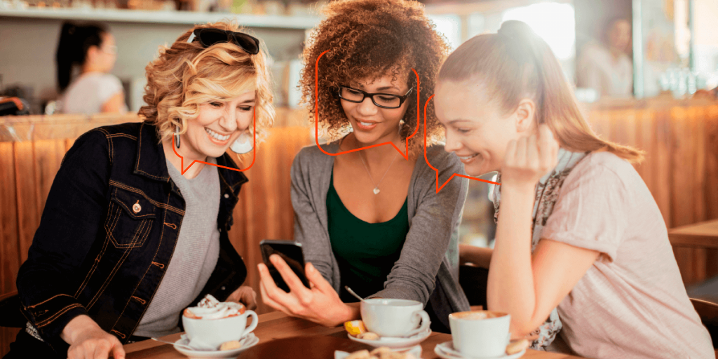 mulheres criando um programa de indicações