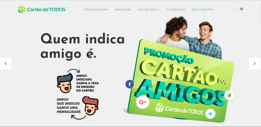 divulgacao de programa de indicacao cartaodetodos