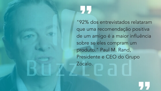 frases de empreendedores: Paul M. Rand, Presidente e CEO do Grupo Zócalo