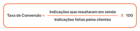 métricas do programa de indicação - taxa de conversão