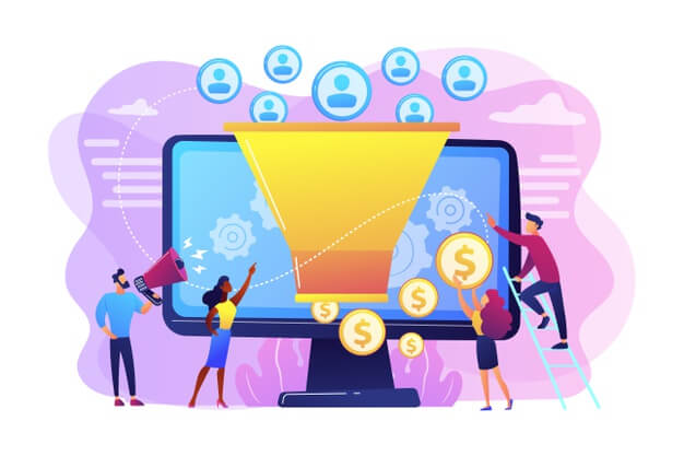 ilustração de leads qualificados